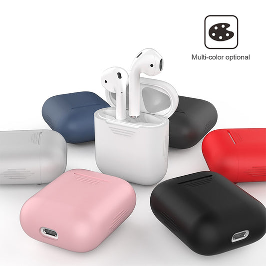 Compatible with Apple, Silicone case with shockproof earmuffs
